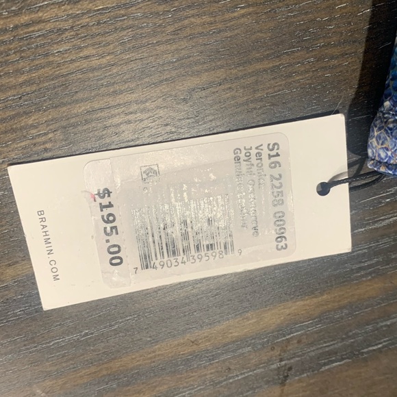 Brahmin Veronica Joyful Oceangrove Leather Wallet NWT - Picture 4 of 5